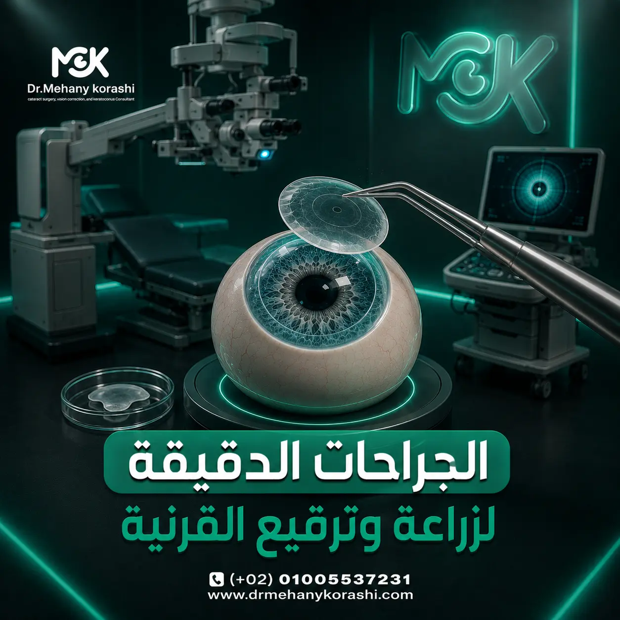 الجراحات الدقيقة لزراعة وترقيع القرنية
